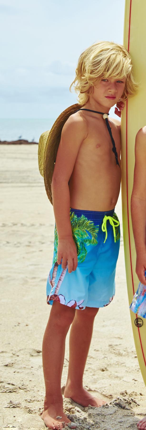 Beach Themed Boys Trunks