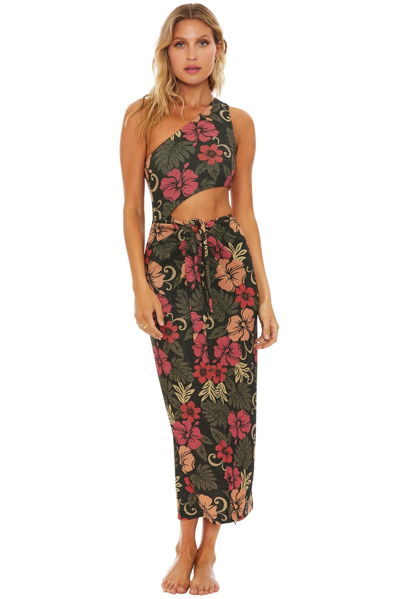 Floral Print Pencil Skirt