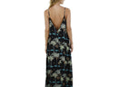 Palm Print Maxi Dress