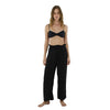 Beachy Black Side Slit Pants