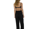 Beachy Black Side Slit Pants