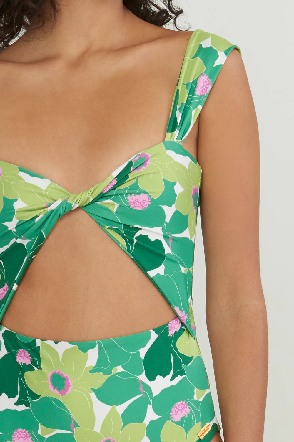 Colorful Print Cut Out One Piece