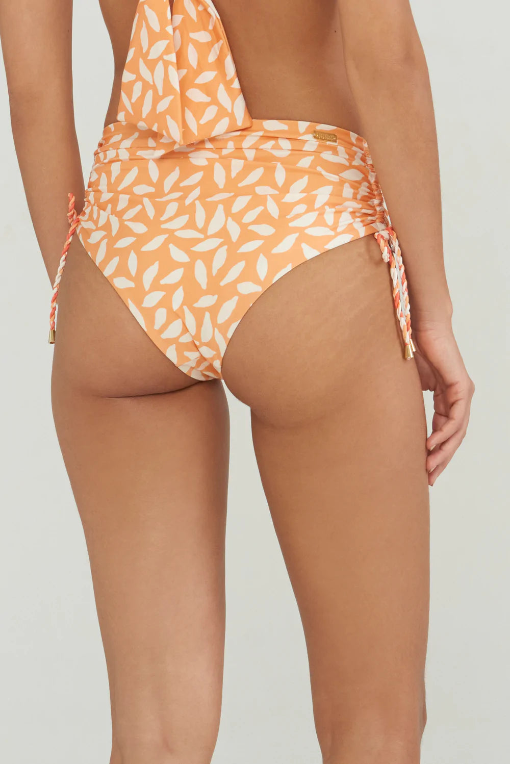 High Waist Drawstring Side Bikini Bottom