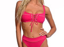 Hot pink high wasited reversible bottoms