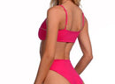 Hot pink high wasited reversible bottoms