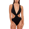 Black Plunging Monokini