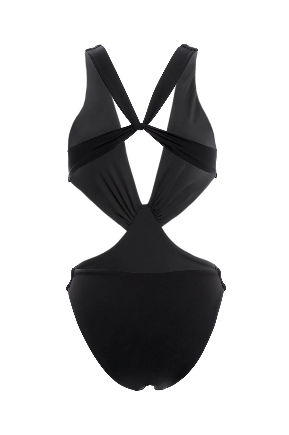 Black Plunging Monokini