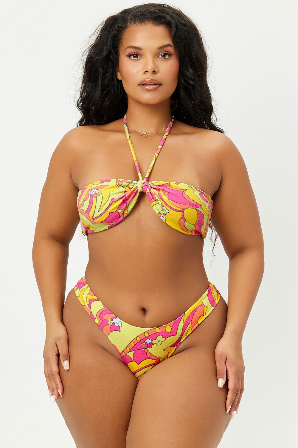 Frankies Terry Bandeau Bikini Top