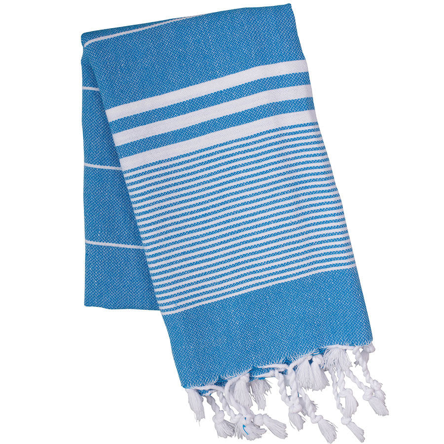 Blue turkish towel