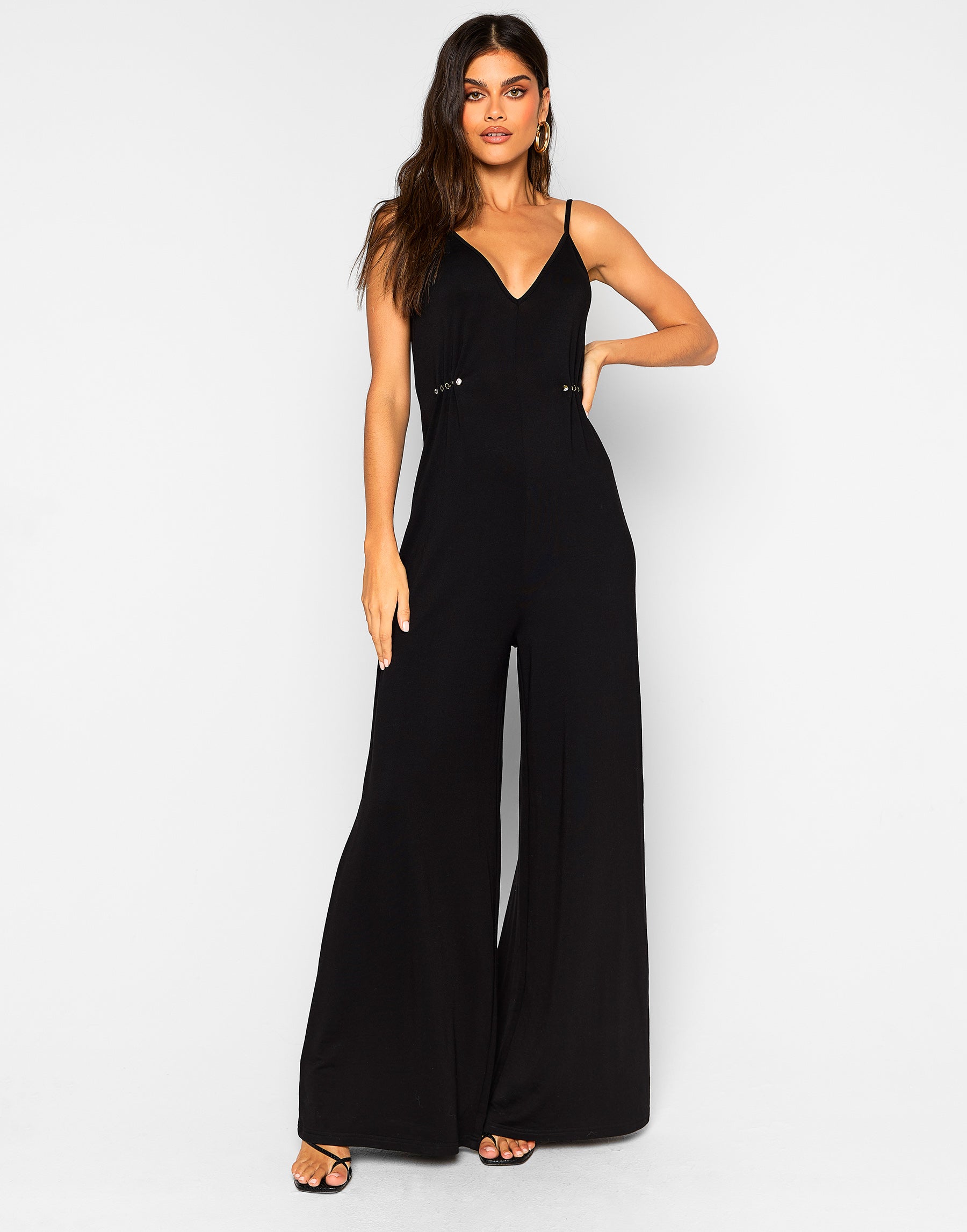 Black Wide Leg Jumpsuit