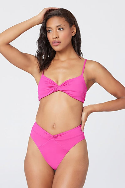 Bright Twist Front Bikini Top