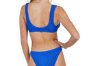 Royal Blue Textured Bikini Bottom