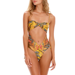 Colorful Print Skimpy One Piece