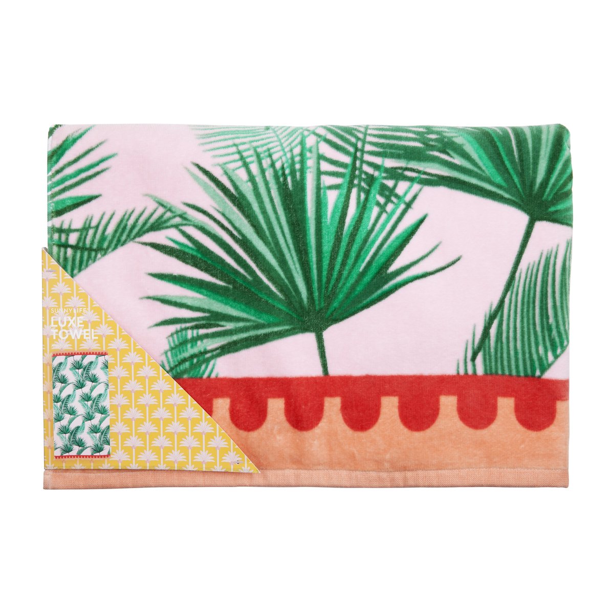 Palm print towel