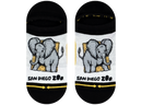 San Diego Zoo Elephant No Show Socks