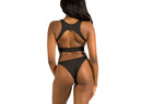 Black high hip bottoms