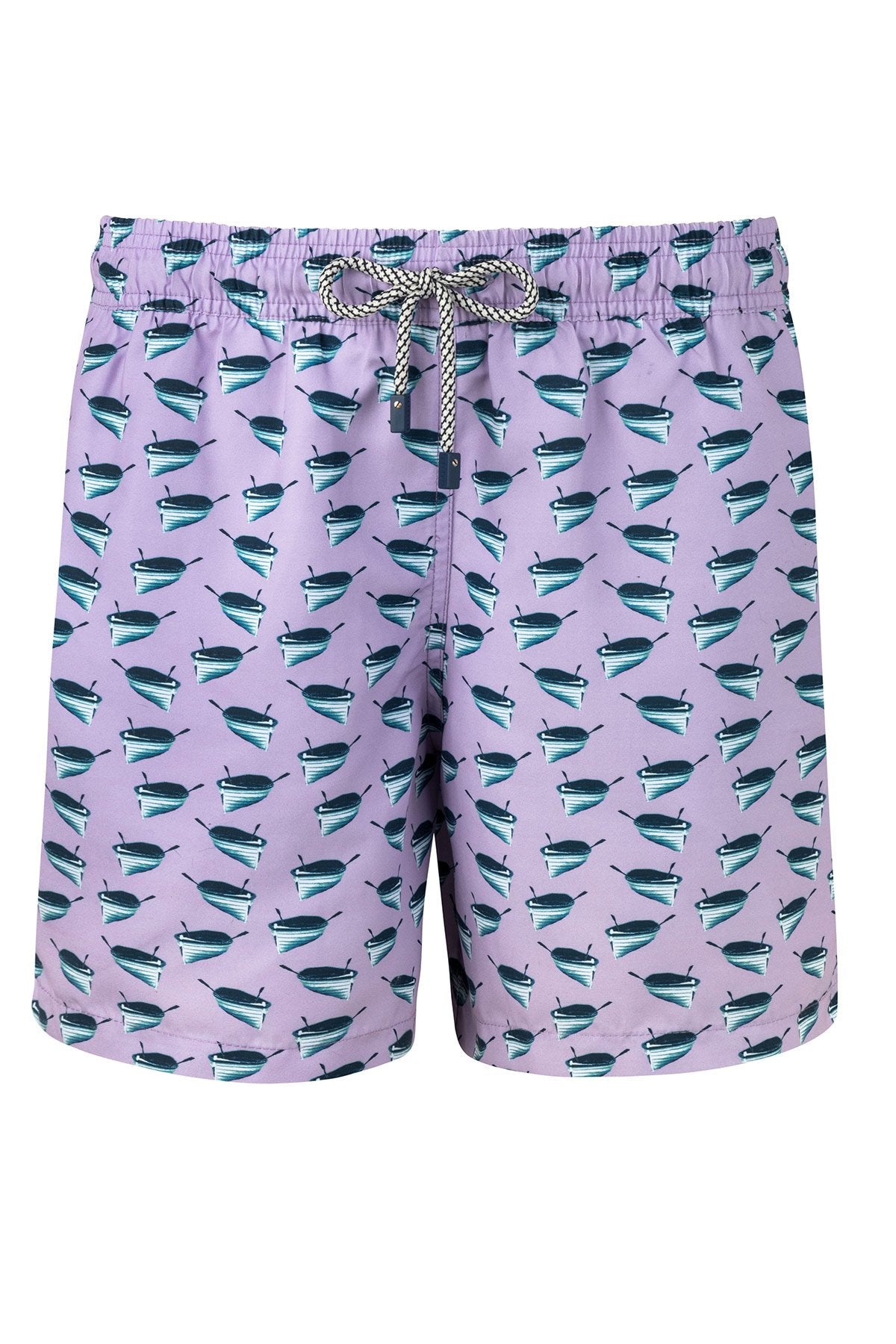 Colorful Printed Men's Swim Trunks