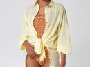 Yellow Puffy Sleeved Camisole 