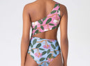 Bright Print One Shoulder Monokini