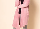 Pink Over Sized Cardigan Style Jacket