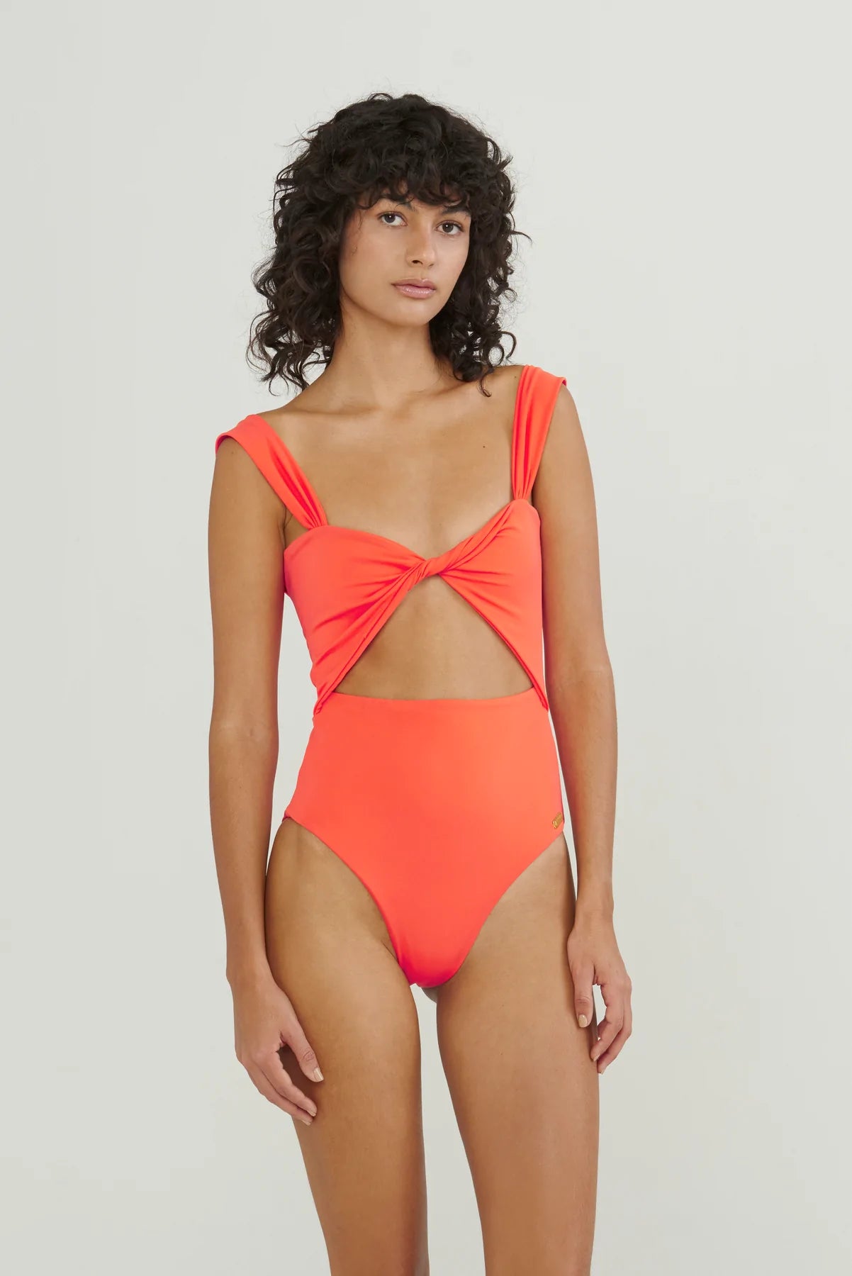 Twist Front Cutout One Piece