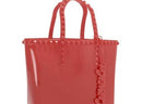 Red mini tote bag