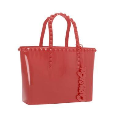 Red mini tote bag