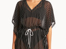 Striped Mesh Kaftan 