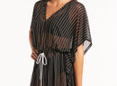 Striped Mesh Kaftan 