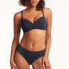 Cross Front Moulded Cup Underwire Bikini Top