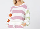 Comfortable Color Blocked Sweater