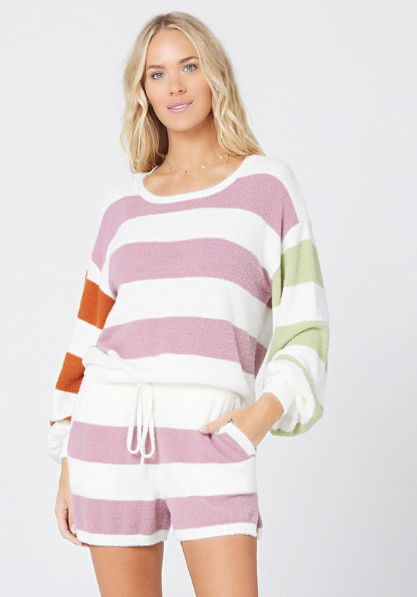 Comfortable Color Blocked Sweater