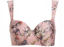 Pink Floral Print Bandeau Top