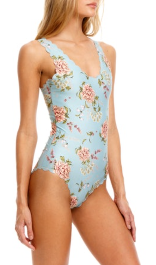 Reversible Flower Print One Piece