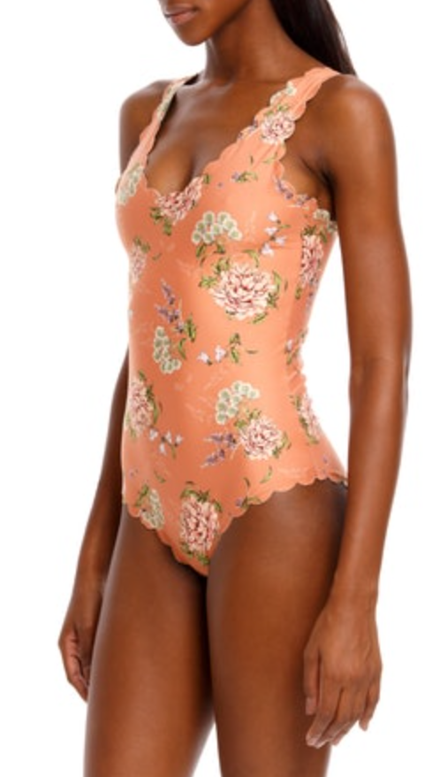 Reversible Flower Print One Piece