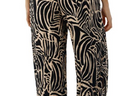 Side Slit Animal Print Pants