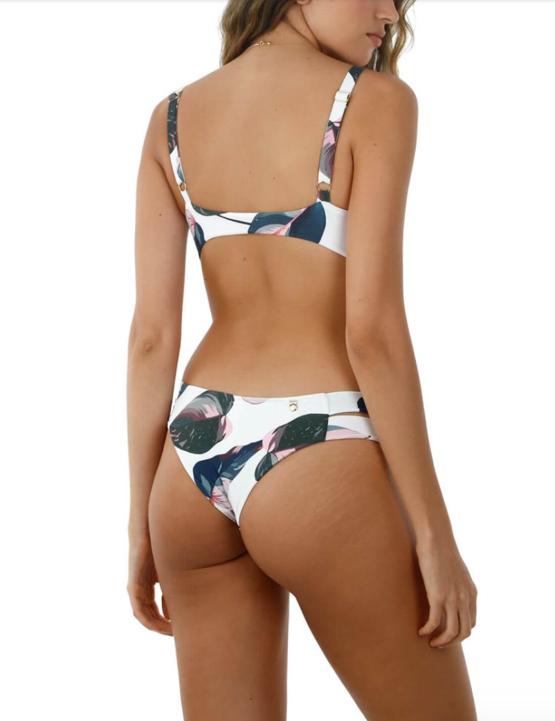 Latin Cut Tropical Print Bottom