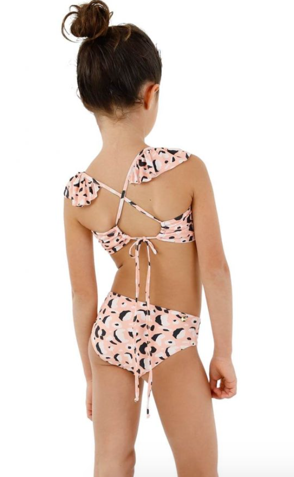 Kid's Pink Cheetah Print Set