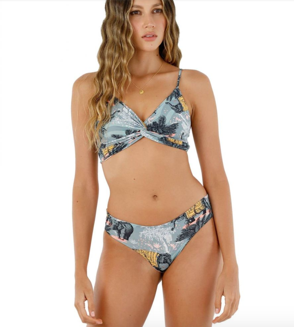 India Themed Print Seamless Bikini Bottom