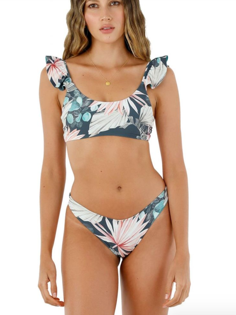 Tropical Print Seamless Bikini Bottom