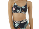 Printed Reversible High Waisted Bikini Bottom