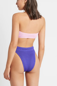 Purple High Waist One Size Bikini Bottom