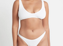 White One Size Minimum Coverage Bikini Bottom