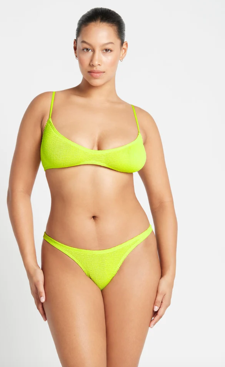 Bright One Size Crinkle Bikini Top