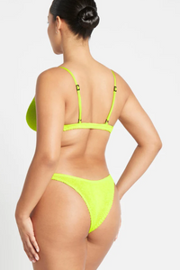 Neon Lime Mid Rise One Size Bikini Bottom