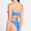 Blue Textured High Waist Bottom