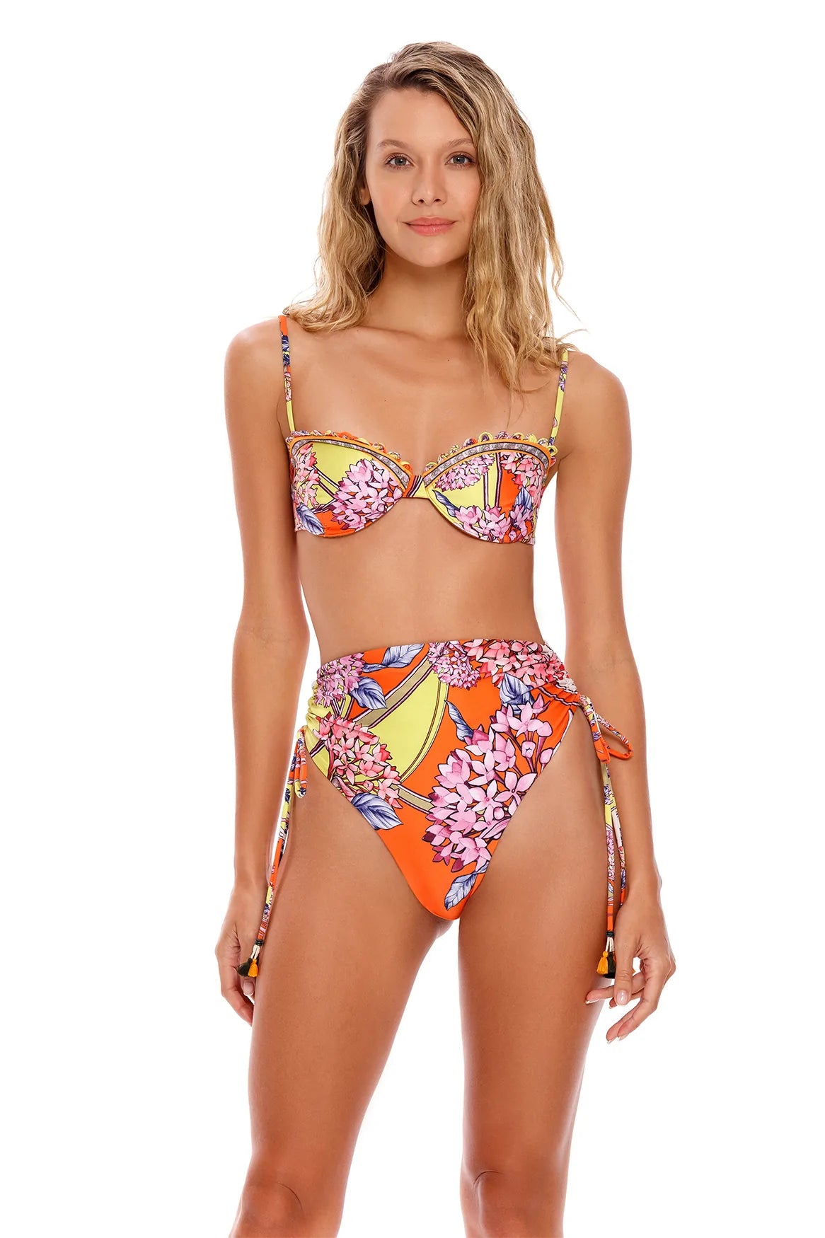 Bright Print Underwire Bikini Top