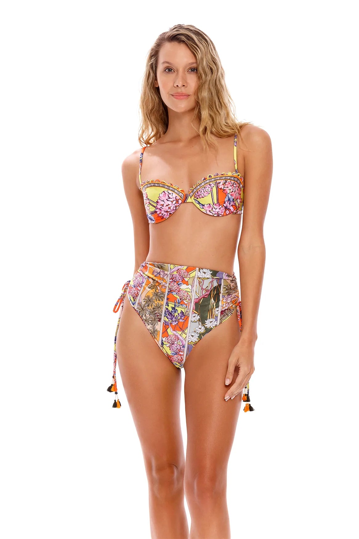 Bright Print Underwire Bikini Top