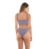 Textured Violet Gray Bikini Bottom