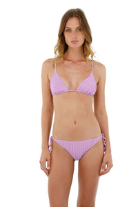 Ribbed Lavender Triangle Top